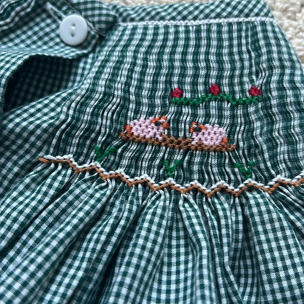 24m Handmade smocked farm dress! - Picture 4 of 6